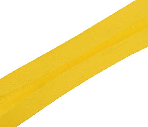 Mandala Crafts Double Fold Bias Tape For Sewing, Seaming, Binding, Hemming, Piping, Quilting, 1/4 Inch 55 Yards, Yellow #TOP3
