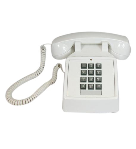 Teléfono de escritorio Cortelco 250015-Vba-20m blanco miniatura 1