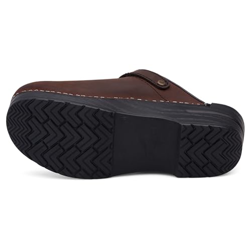 Image of Dansko Ingrid Sling Back Mule Clog for Women - Anti-Fatigue Rocker Bottom Promotes Forward Foot Motion - Premium Leather Uppers for Long-Lasting Wear