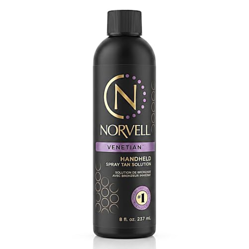 Image of Norvell Premium Spray Tan Solution Venetian 8 fl oz - Professional Sunless Tanning Formula for Natural Bronze Glow, Streak-Free, Fast-Drying, Long-Lasting Color