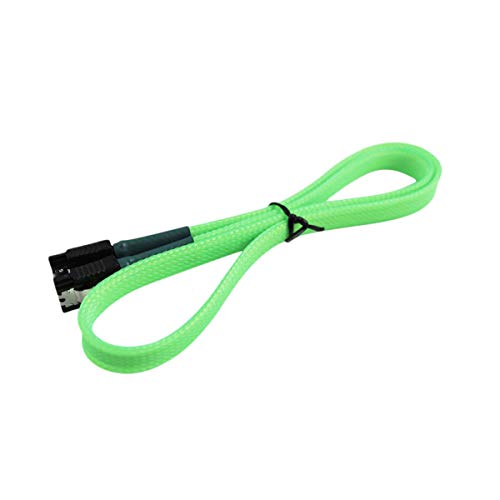 Cable de datos SATA 3.0 60cm 180° a 180° Darkside verde