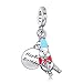 LaMenars Winnie the Pooh Birthday Dangle Charm for Pandora Bracelet 925 Sterling Silver Love Bead Charms with Cubic Birthday Anniversary Jewelry Gifts for Women Girls Mom Wife…