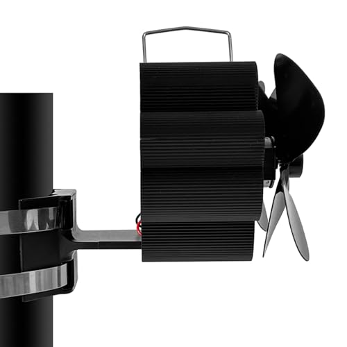 Ventilador-Estufa Alimentada Por Calor-Ventilador-Calefacción Silenciosa, VentiladorEstufa De Leña Potente, Accesorio De Horno De Gránulos, Herramienta De Ahorro De Energía, Ventilador-Circul