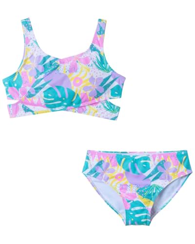 Tropical Palm Crisscross Two-Piece for Kids (7-16) by Andy & Evan