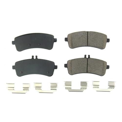 Image of PowerStop Rear Brake Pads for Mercedes-Benz AMG GT 2017-21 |AMG GT 63 2019-21 |AMG GT 63 S 2019-21 |AMG GT C 2018-21 |AMG GT R 2018-20 - Z17 Ceramic Brake Pads with Installation Hardware, 17-1681