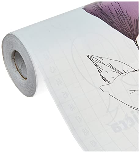 Plastico Adesivo Fantasia Floral 09 45cmx10m 80mic Rolo