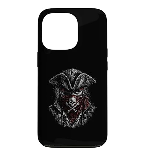 Dark Pirate Skull �o���_�i �N���X�{�[�� �n���E�B�� �X�}�z�P�[�X iPhone 13 Pro �p