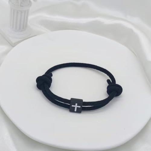 Baptism Gifts Cross Bracelet for Girl, First Communion Confirmation Bless Gifts for Teenage Girls Boys, Kindergarten Preschool Graduation Christening Gift for Daughter Granddaughter Godchild