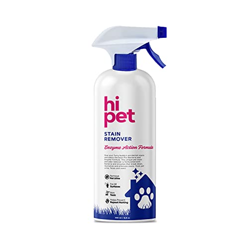 Hipet Stain Remover Foam, Enzymatic Cleaner For Dog Urine And Cat Urine, Pet Stain And Odor Remover Enzyme Formula, Carpet Odor Neutralizer, 8.45 Fl Oz #TOP5