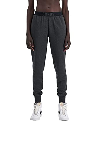 Bonds Women's Originals Logo Skinny Trackie, Asphalt Marle, Large