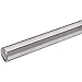 Linear Shaft, 1060 Carbon Steel, Case Hardened, Flat End, Break Edge Chamfer, 3/4 in Diameter x 7 in Long