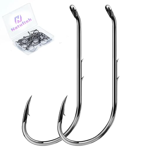 Natufish Baitholder Fishing Hooks 50/100Pcs Bait Holder Hooks...