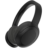 GU-DI Auriculares con cancelación activa de ruido, auriculares inalámbricos Bluetooth sobre la oreja, audio de alta resolución, graves profundos, con micrófono, auriculares ligeros plegables