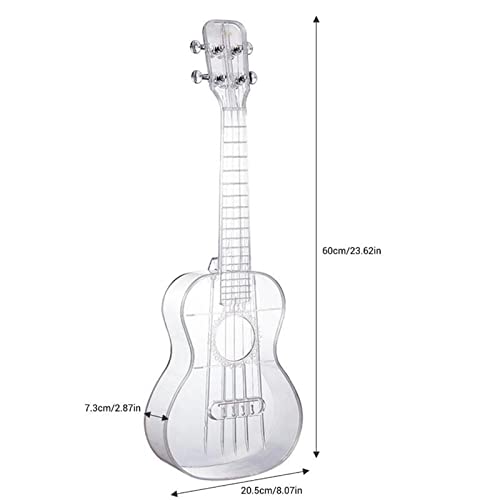 kowaku Ukulélé Clair et Sac de Transport, Cadeau En Tissu de pour Garçons Filles, Transparent - Les Beatles, Paul McCartney, John Lennon, RIngo Starr, George Harrison kowaku Ukulélé Clair et Sac de Transport, Cadeau En Tissu de pour Garçons Filles, Transparent – Image 6