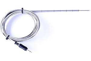 ThermoPro TP-04 Long Probe Thermometer, 6-Inch High-Temperature Stainless Steel Meat Thermometer Probe...