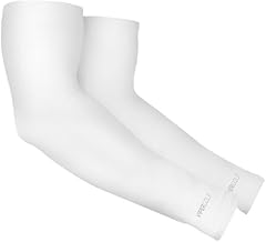 Viper Golf UPF 50+ Subzero ICE-X Compression Cooling Arm Sleeves for Men & Women - Suitable for Golfing, Running, Basketball, Football, Biking (Pair) (White)