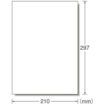 Uncut sheet 4 29282 A4 1 sided glossy film-type white peel