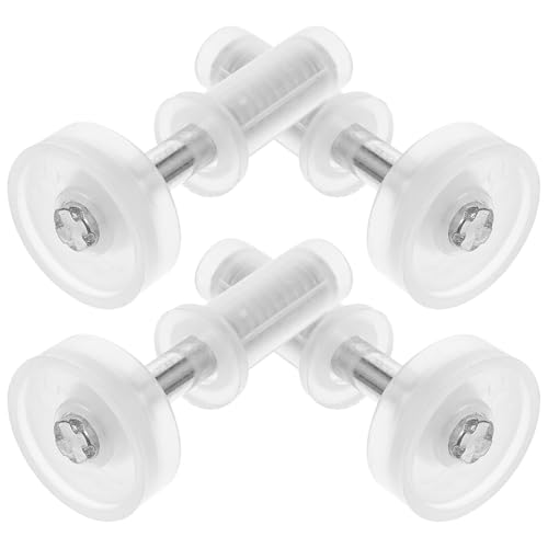 HOLIDYOYO 4個 双折りクローゼットドア用ステンレス鋼ヒンジ 折戸ピボット具 滑らかで静音設計 住宅および商業用に適合 折りたたみドアの安定