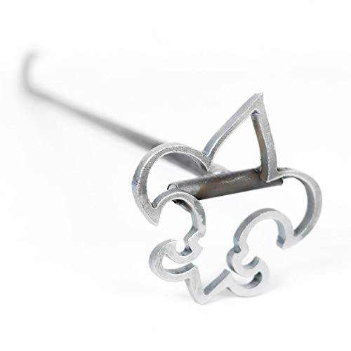Shape Wood Branding Iron for Personalized Crafts, Custom Woodworking, BBQ, and Grilling - Fleur De Lis - 4