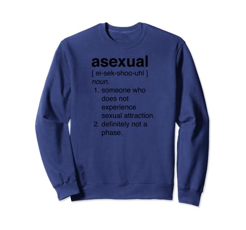 Diccionario asexual Definición Ace Pride Sudadera