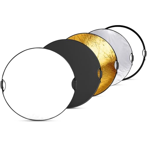 REFLEX CAMERA 5-in-1 Round Photography Reflector 60cm (23.6in) | Gold