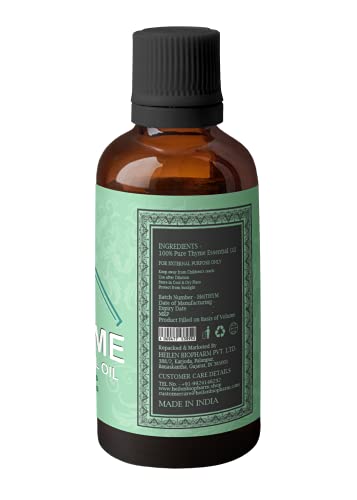 Image of Heilen Biopharm Thyme Essential Oil For Anti-Bacterial & Improve Skin Health - 100 mL Bottle Pack of 1