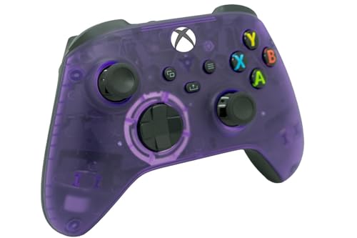 Image of ProControllers LLC Wireless Custom Controller Compatible with PC, Windows 10+, Series X /S & One (Series X /S Clear Purple)