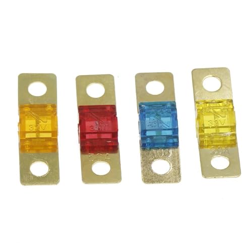 Fusibles ANL chapados en oro para audio de coche, rango 20A-175A, surtido de alta corriente automotriz (5 piezas 20A) miniatura 5