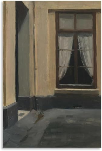 Art mural Edward Hopper affiche peinture sur toile abstrait décoration maison 30x45cm