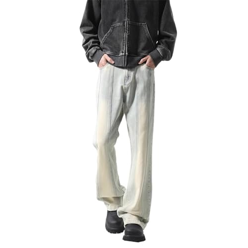 Men's Jeans Spring American Color Block Straight Sports Denim Long Pants for Men3