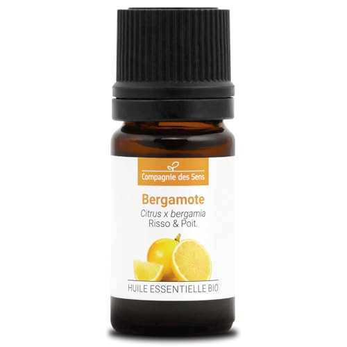 BERGAMOTA - 5 mL - Aceite Esencial Orgánico de Calidad Superior - 100% Puro, Natural, Quimiotipado y Certificado AB