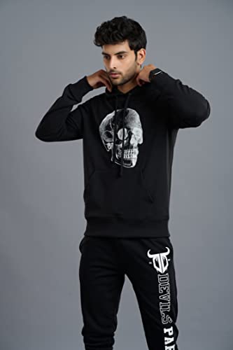 Image of Go Devil Regular Fit 100% Cotton Full Sleeves Winter Wear Stylish Trendy Printed Hoodies Sweatshirt for Men /Boys with Pockets for Everyday Use