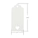 Makhry 100 pcs Imported Rectangle Kraft Paper Bookmarks Gift Tags Wedding Favor Bonnie Favor Thank You Gift Tags with 100 pcs Handmade Tassels (White&Light Gold)