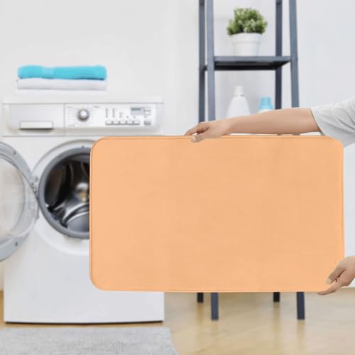 Housse pour abattant de toilettes et tapis de bain lavable en forme de U