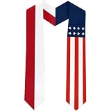 Endargros Indonesia Flag International Students Graduation Sash Stole Scarves 180 X 13 CM/70 X 5 INCHES Double Sided Graduation Decoration Item