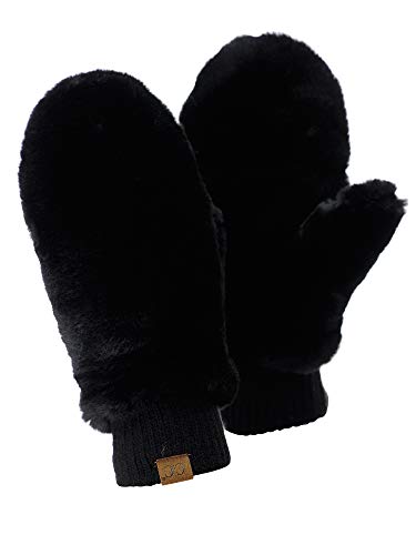 Moufles gants sans doigt femme C&C finitions poignet élégantes