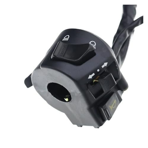 Señal de giro y haz alto bajo con cable moto interruptor manillar pulsador para motocicletas