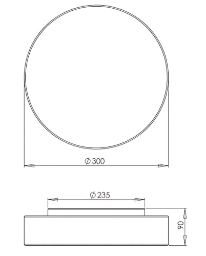 Plafonnier LED Graff 18W en blanc et verre soufflé - 3