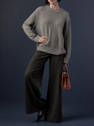 SUNNOW Women's Super Wide Leg Pants, High Rise Palazzo Trousers for Work & Casual, All-Day Comfort2