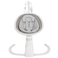 Graco Sway 'n Grow Bluetooth Soother with toybar, Suitable from Birth to Approx. 4 Years (0-18kg), with 6 Swaying motions, 4-Speed Vibration, Music, Height Adjust and Compact, Heather Fashion