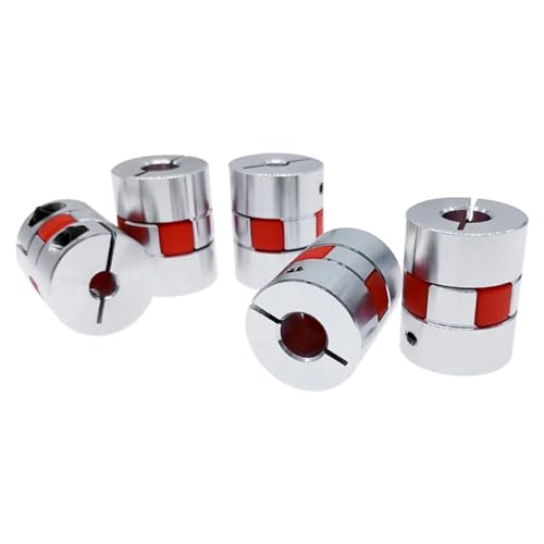 Acoplamiento flexible de aluminio D20L25 de 8x8mm tipo ciruela para motor 2