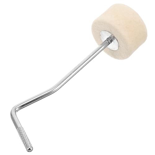 VICASKY Bass Drum Foot Pedal Hammer Double Pedal Compatible Metal Felt Long-lasting Bass Drum Enhancer