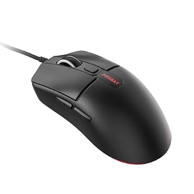 Wired Gaming Mouse for Computer and Laptop, 7200 DPI, RGB, Wired Optical Mouse with 6 Buttons & 4 Light Modes, USB Corded Mouse, Right or Left Hand Use - Black Computer AccessoriesX4 Model