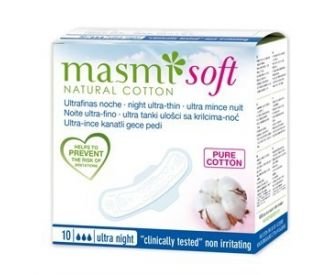 Masmi Soft Pure Cotton Ultra-Thin Night Sanitary Towels