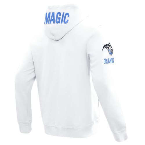 Pro Standard Mens NBA Orlando Magic Classic Chenille Full Zip Hoodie White - image 2