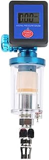 Air Pressure Regulator, Digital Air Filter Regulator MF08 MF01 Water Trap Filter 1/4in Thread with Transparent Filter Bowl for Filte Rust