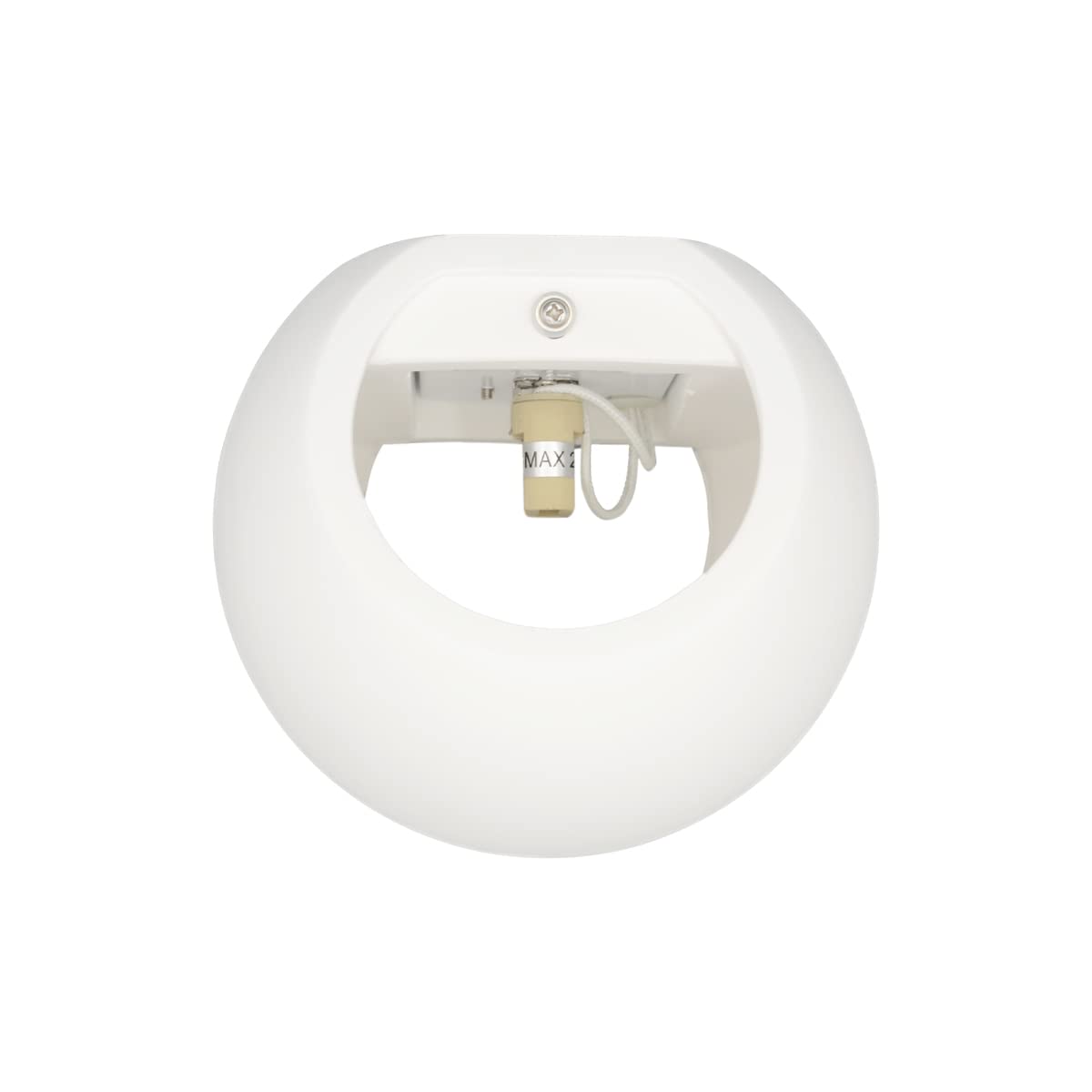 Eurekaled - Applique in Gesso Ceramico Sfera - Attacco G9 - Lampada da muro per spazi interni, camera, corridoio, soggiorno - Lampadina intercambiabile - Verniciabile - Design Moderno cod. D0701