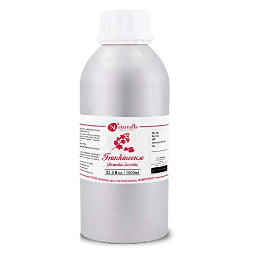 Naturalis Frankincense Oil for Face - Pure and Undiluted Essential Oil for Skin Tightening, Fine Lines, and Aromatherapy Benefits - Ideal Frankincense Oil - 1000ml