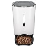 Navaris Automatischer Futterautomat Futterspender mit Timer - 6L Futternapf Automat mit Timer und akustischer Benachrichtigung - für Hund und Katze