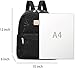 Cusangel Black Mini Backpack For womens, black backpack Purse,10L Synthetic Leather Cute Small Backpack with Pockets,Travel Fashion Backpack,Ladies Shoulder Bags